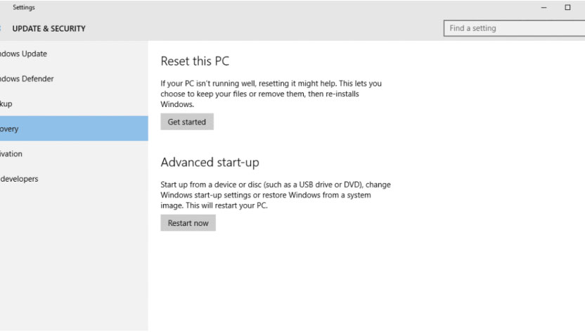 How to Factory Reset Windows 10