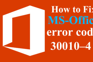 ms-office error 30010–4