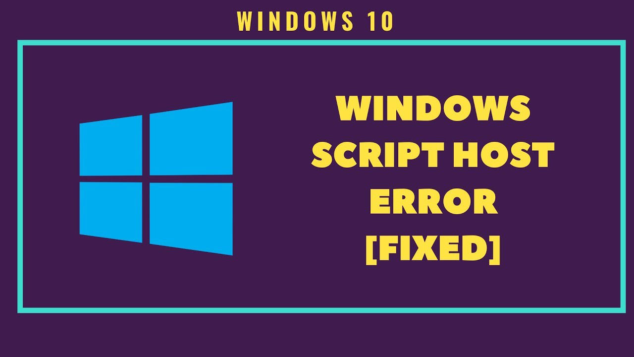 Windows script host расширение файла