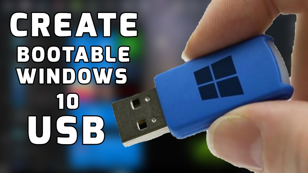 how to make a boot drive windows 10