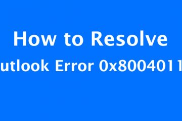 Outlook Error 0x80040115