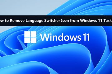 How to Remove Language Switcher Icon from Windows 11 Taskbar