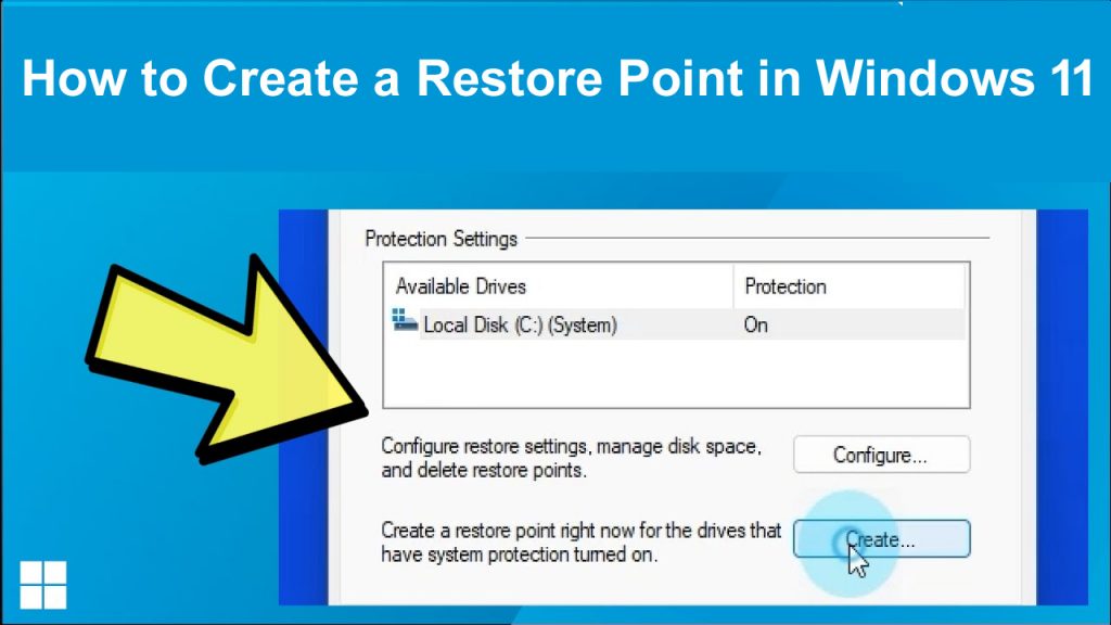 How to Create a Restore Point in Windows 11