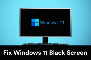 Win­dows 11 Black Screen Issue